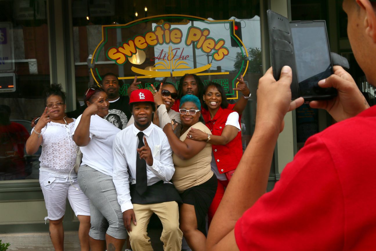 Subject of iconic Ferguson photo juggles work, family